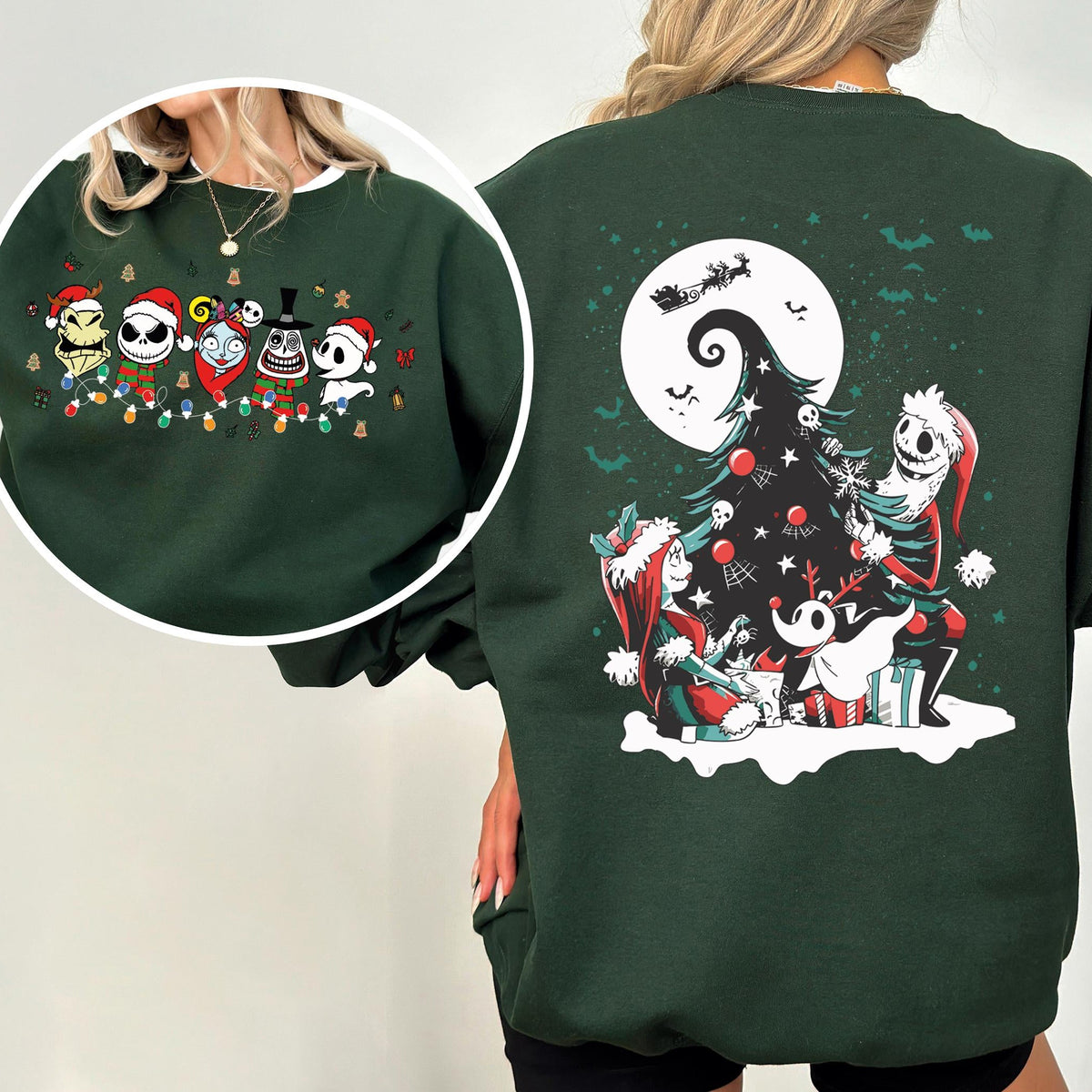 Disney Nightmare Before Christmas Shirt – Family Holiday product image 1