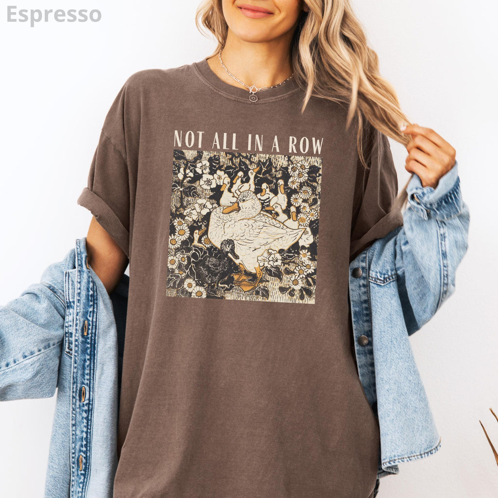 Ducks Not in a Row Shirt – Funny Vintage Retro Duck Graphic product image 3