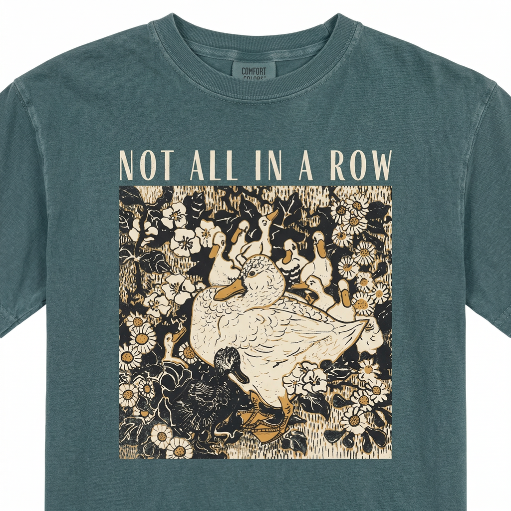 Ducks Not in a Row Shirt – Funny Vintage Retro Duck Graphic product image 4