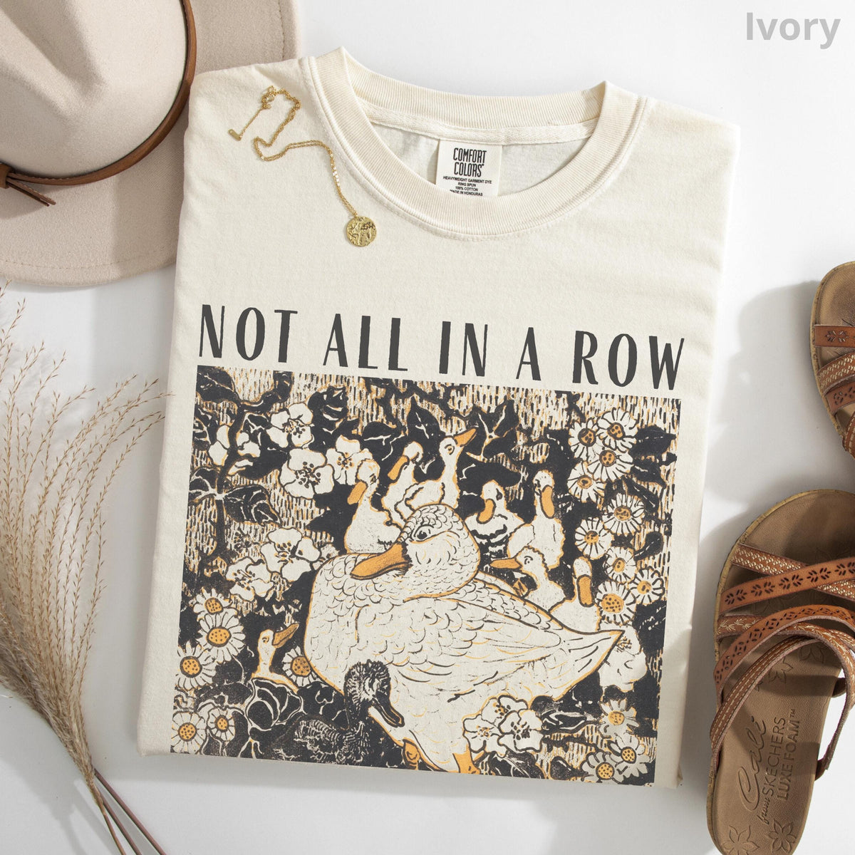 Ducks Not in a Row Shirt – Funny Vintage Retro Duck Graphic product image 5