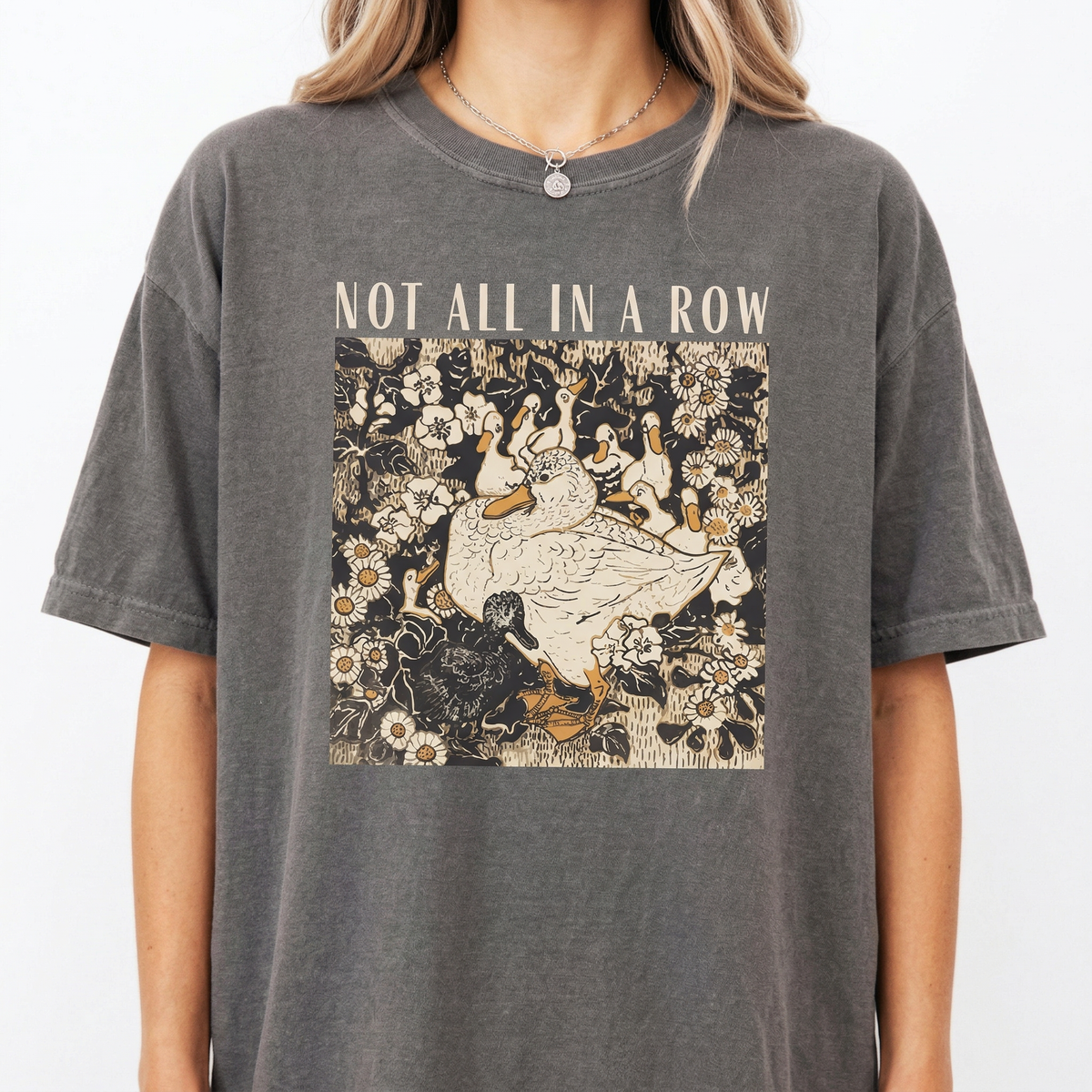 Ducks Not in a Row Shirt – Funny Vintage Retro Duck Graphic product image 8