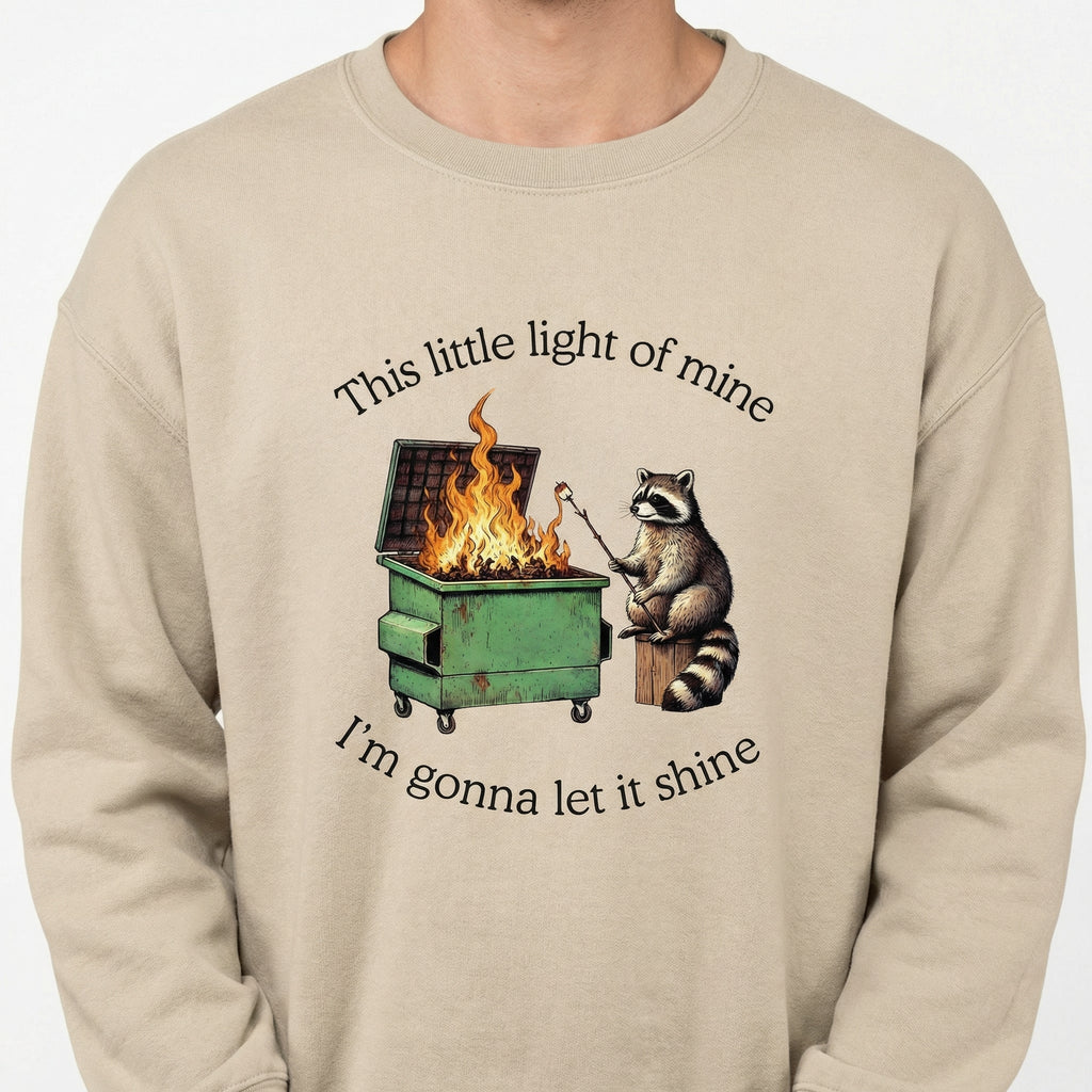 Dumpster Fire Raccoon Funny Graphic T-Shirt – Mental Health product image 2