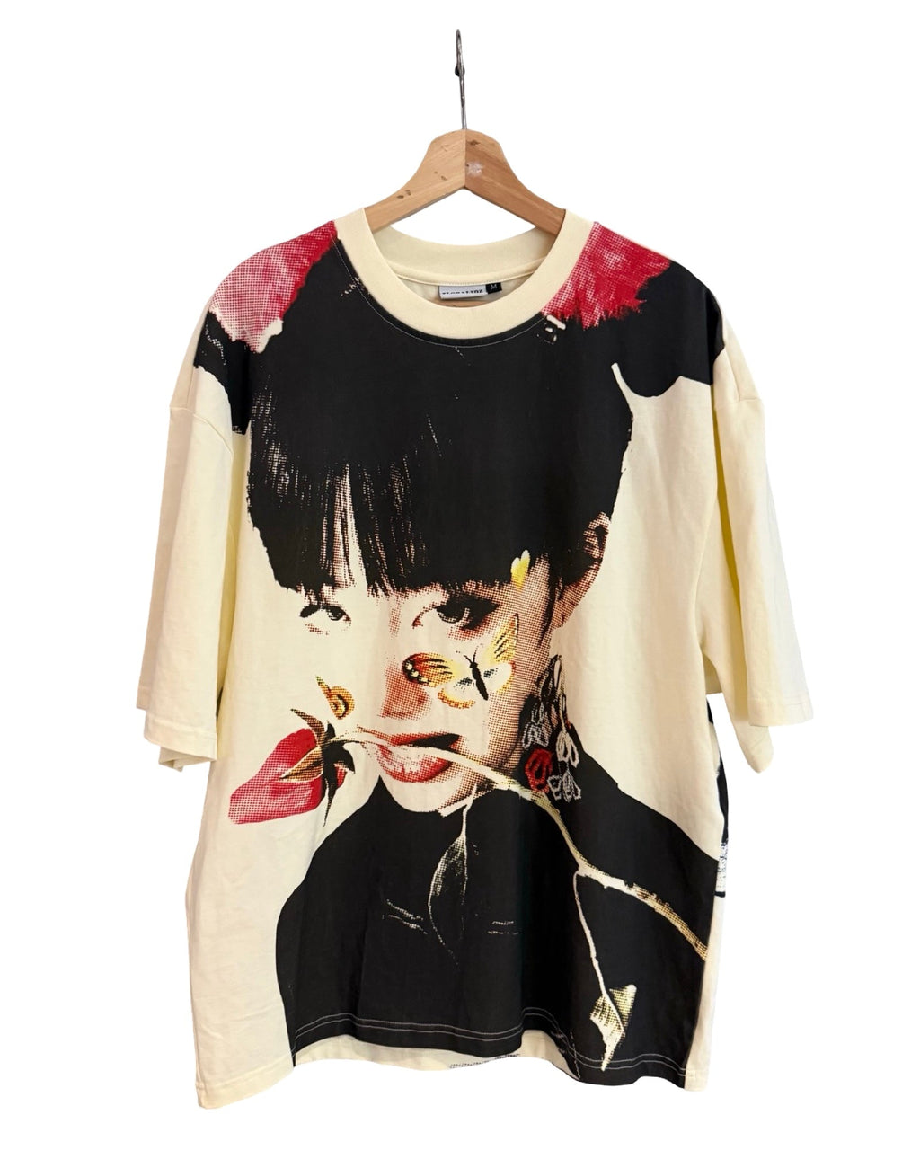Floralidz Roses are Red Violets Black Cream Tee product image 1
