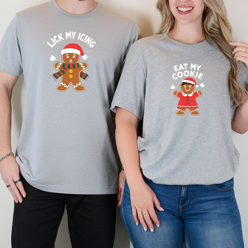 Eat My Cookies Funny Gingerbread Matching T-Shirts For product image 7