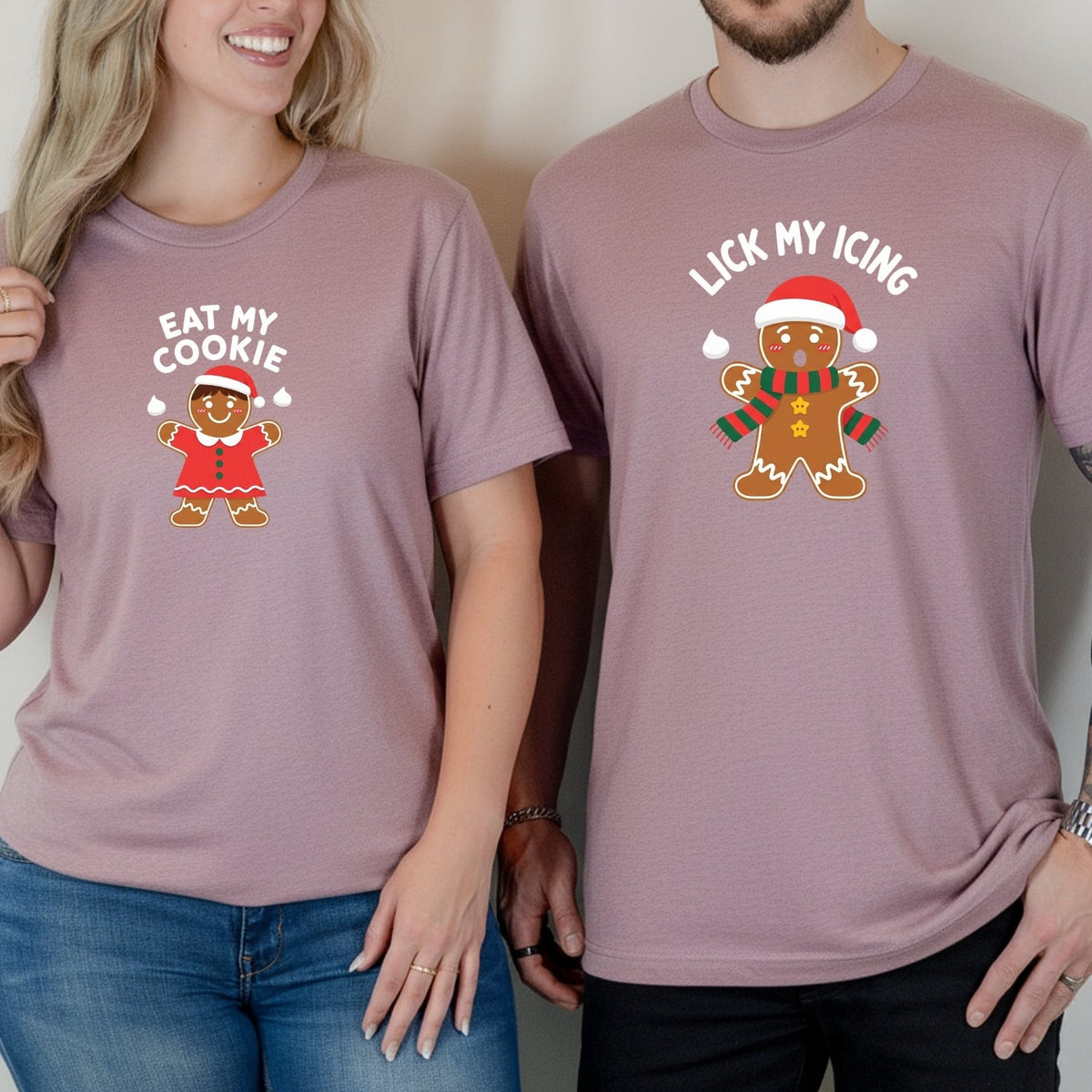 Eat My Cookies Funny Gingerbread Matching T-Shirts For product image 10