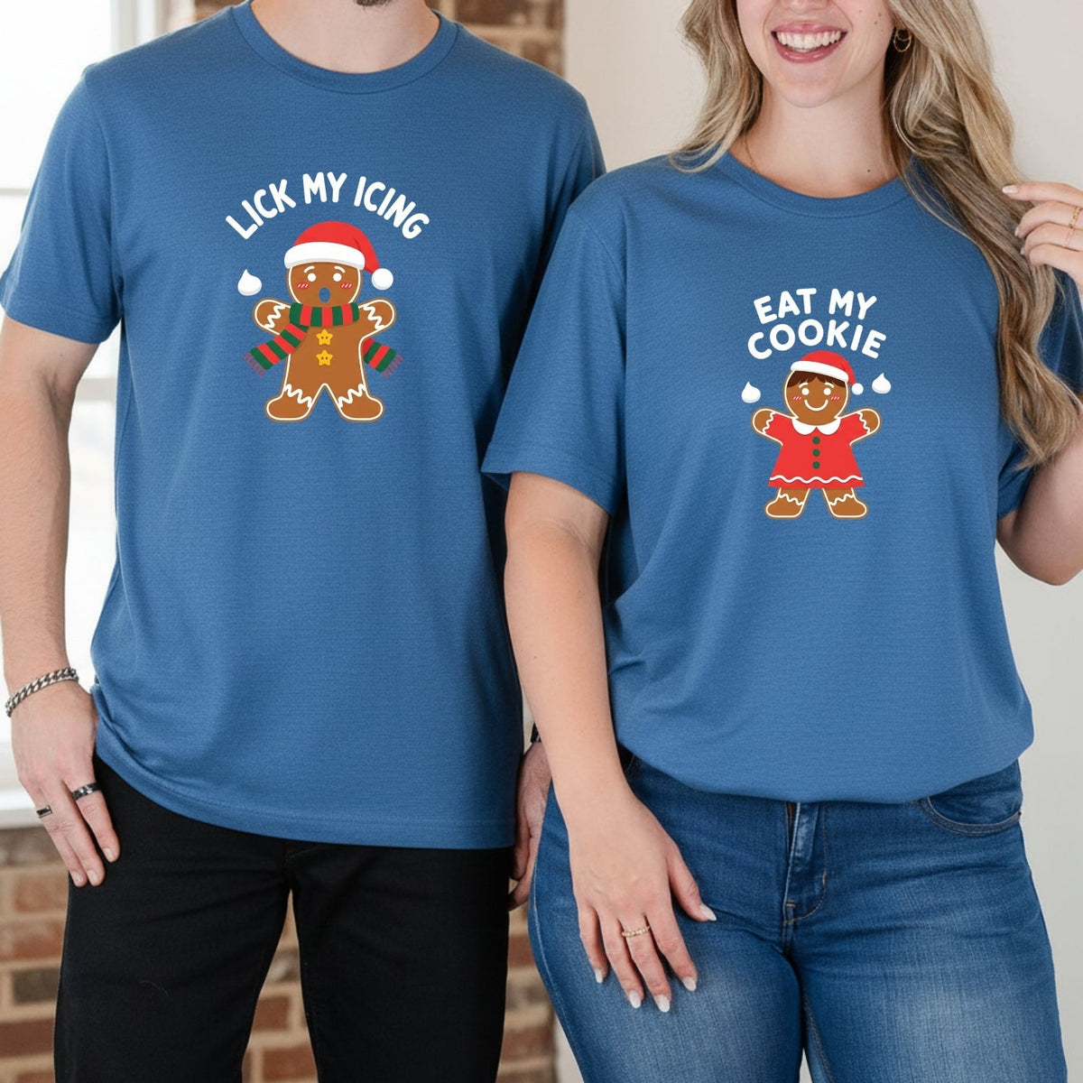 Eat My Cookies Funny Gingerbread Matching T-Shirts For product image 12