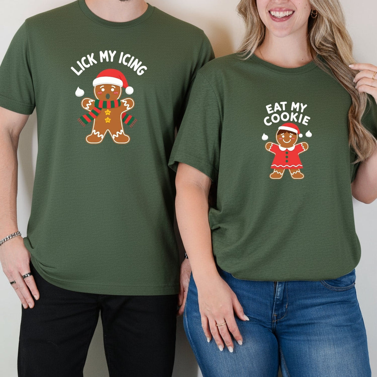 Eat My Cookies Funny Gingerbread Matching T-Shirts For product image 13
