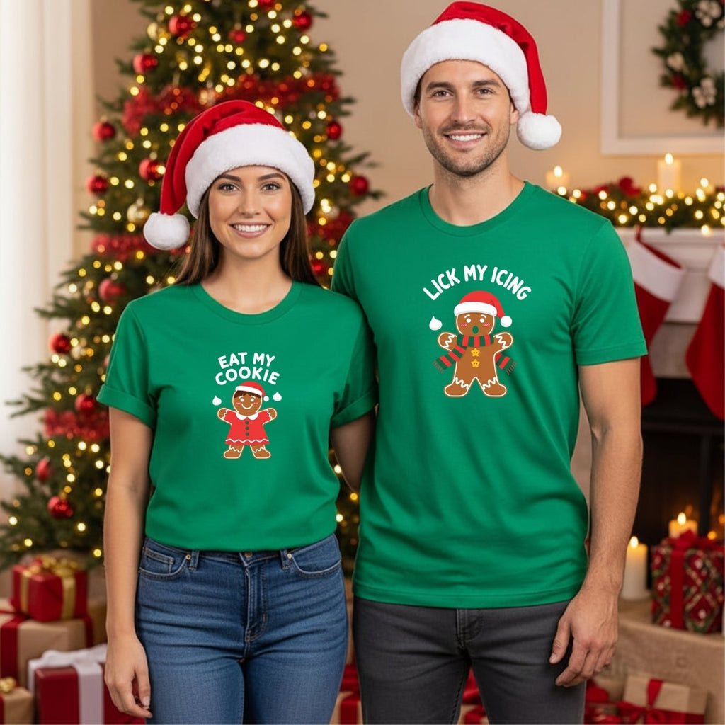 Eat My Cookies Funny Gingerbread Matching T-Shirts For product image 15