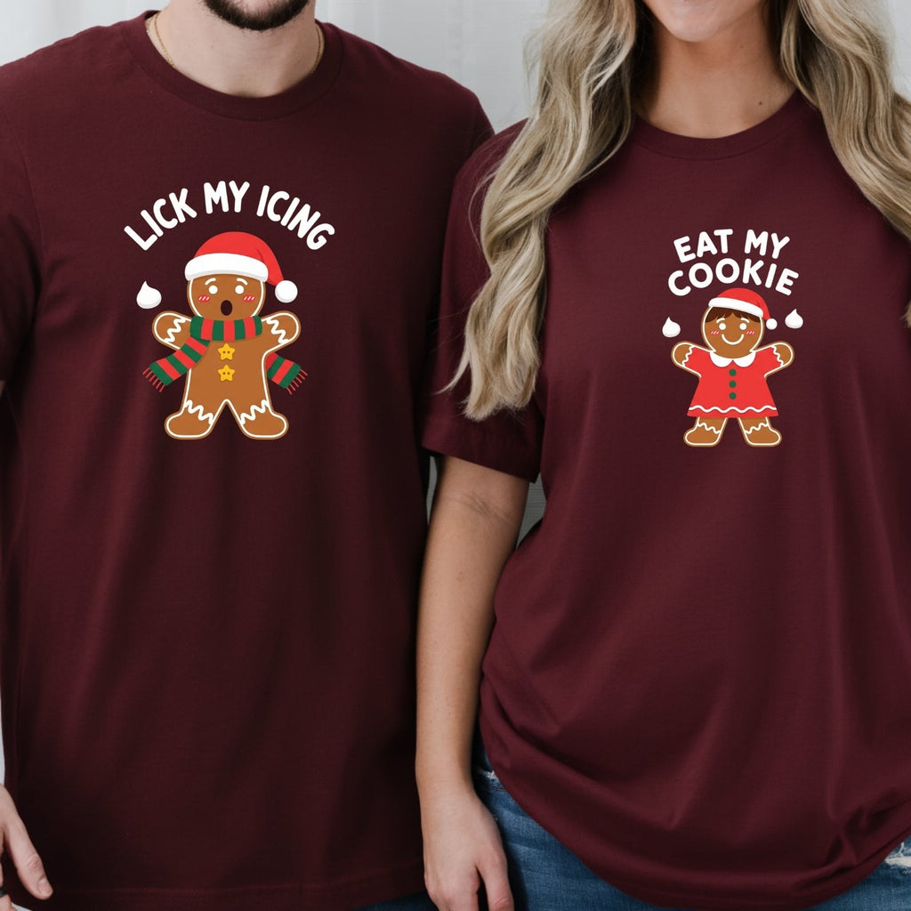 Eat My Cookies Funny Gingerbread Matching T-Shirts For product image 2