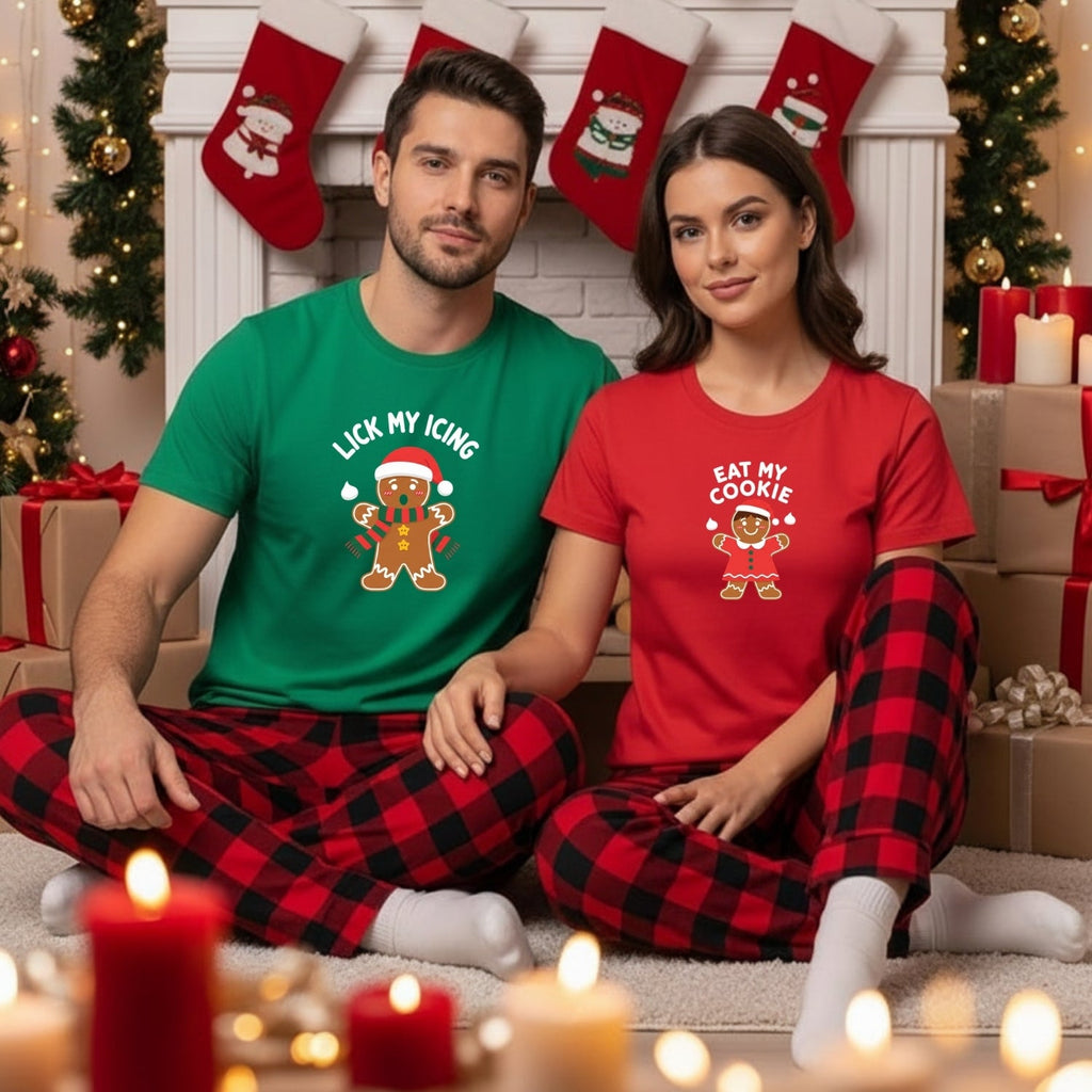 Eat My Cookies Funny Gingerbread Matching T-Shirts For product image 16