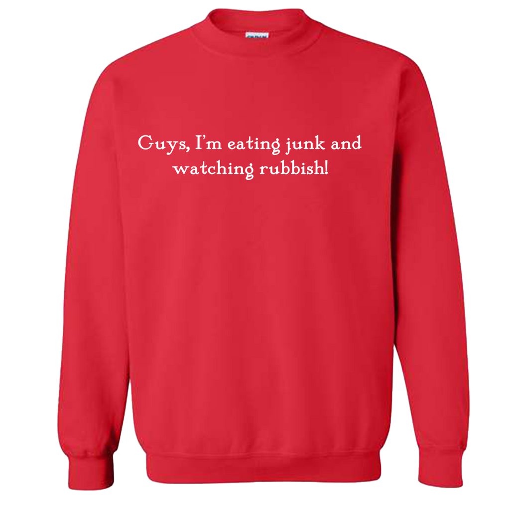 Eating Junk and Watching Rubbish Quote Tee product image 1