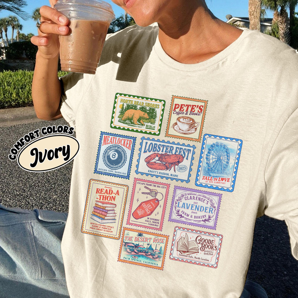 Beach Read Inspired Shirt – Romance Book Stamp Tee for product image 1
