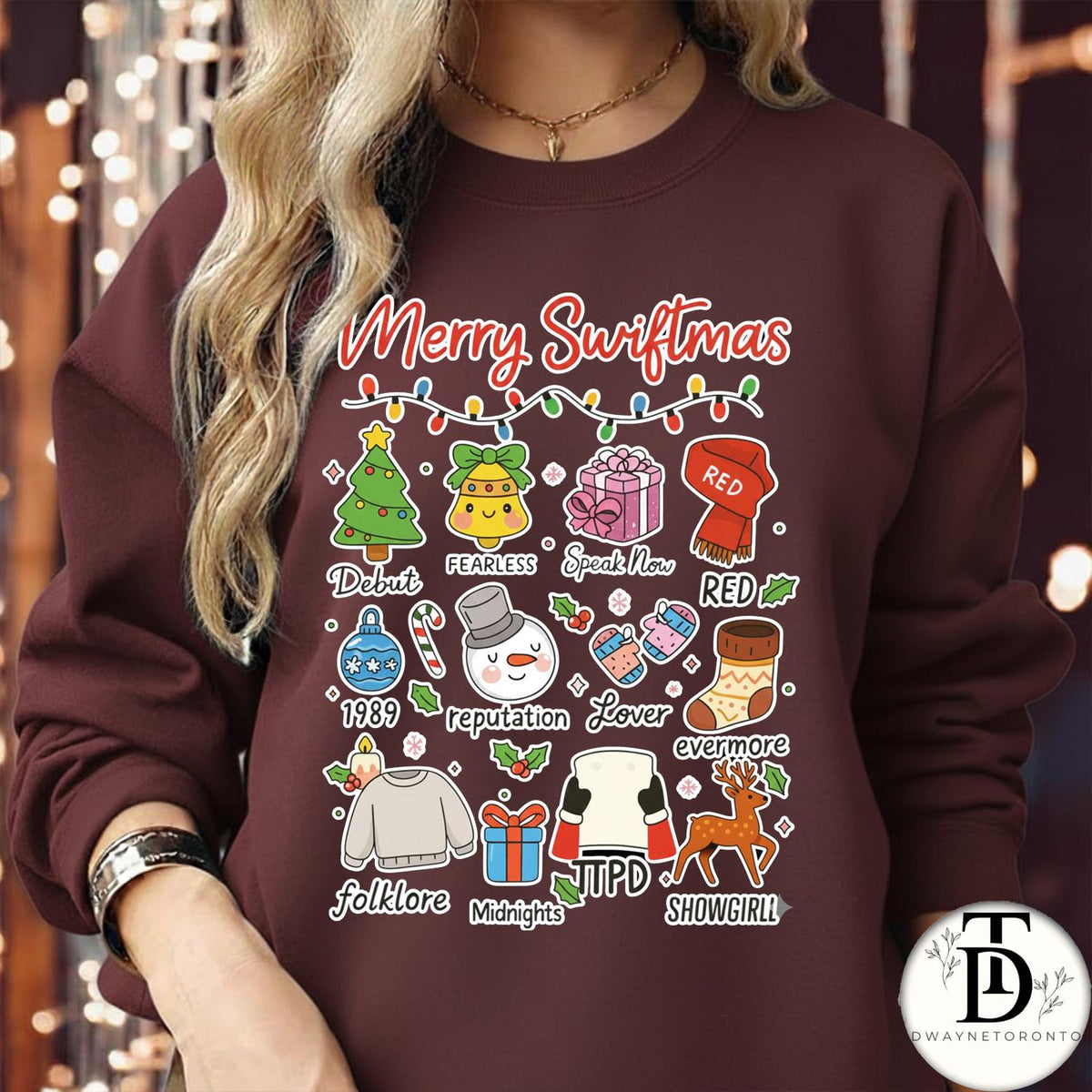 Eras Christmas Sweatshirt – Tree Crewneck – Merry S-mas product image 3