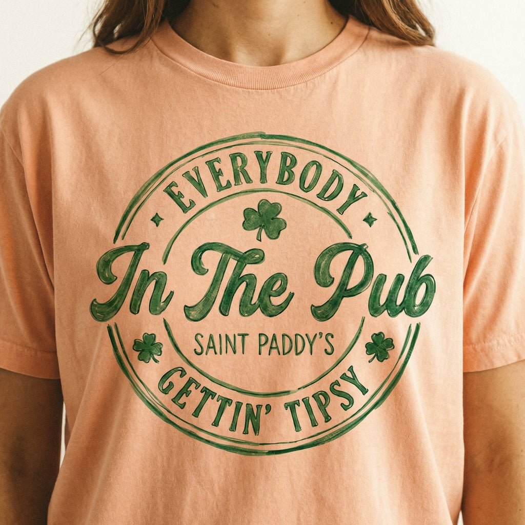 Everybody in the Pub Gettin Tipsy T-Shirt - Funny St product image 5