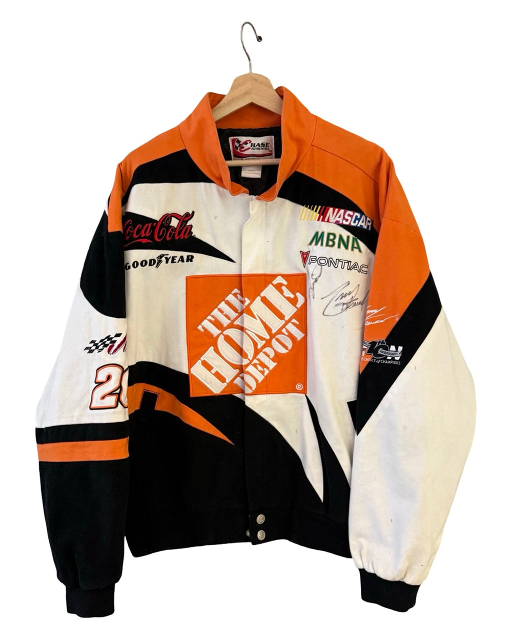Vintage 90s NASCAR Home Depot Tony Stewart Signed Racing product image 1