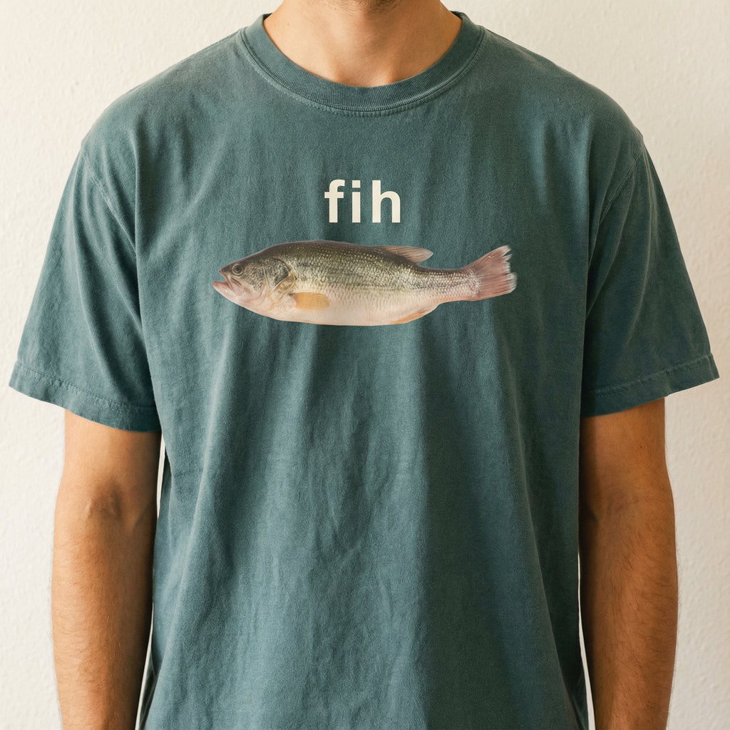 Fih Fish Meme T-Shirt – Funny Internet Humor Graphic Tee – product image 6