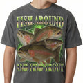 Fish Around and Find Trout T-Shirt - Funny Fishing Meme product image 1