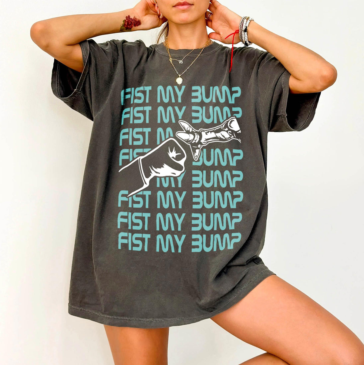 Fist My Bump Graphic Tee – Space Science Humor Shirt product image 2