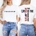 Freedom and Justice T-Shirt - Two Sided Charlie Kirk product image 1