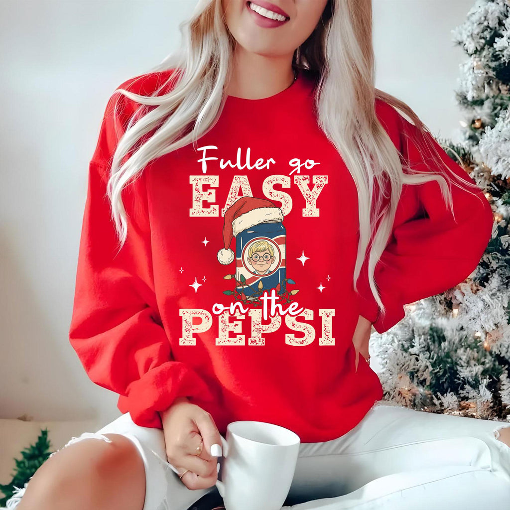Go Easy on the Soda Christmas Sweatshirt – Funny Home Alone product image 4