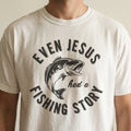 Funny Christian Fishing Graphic T-Shirt - Jesus Story Bible product image 1