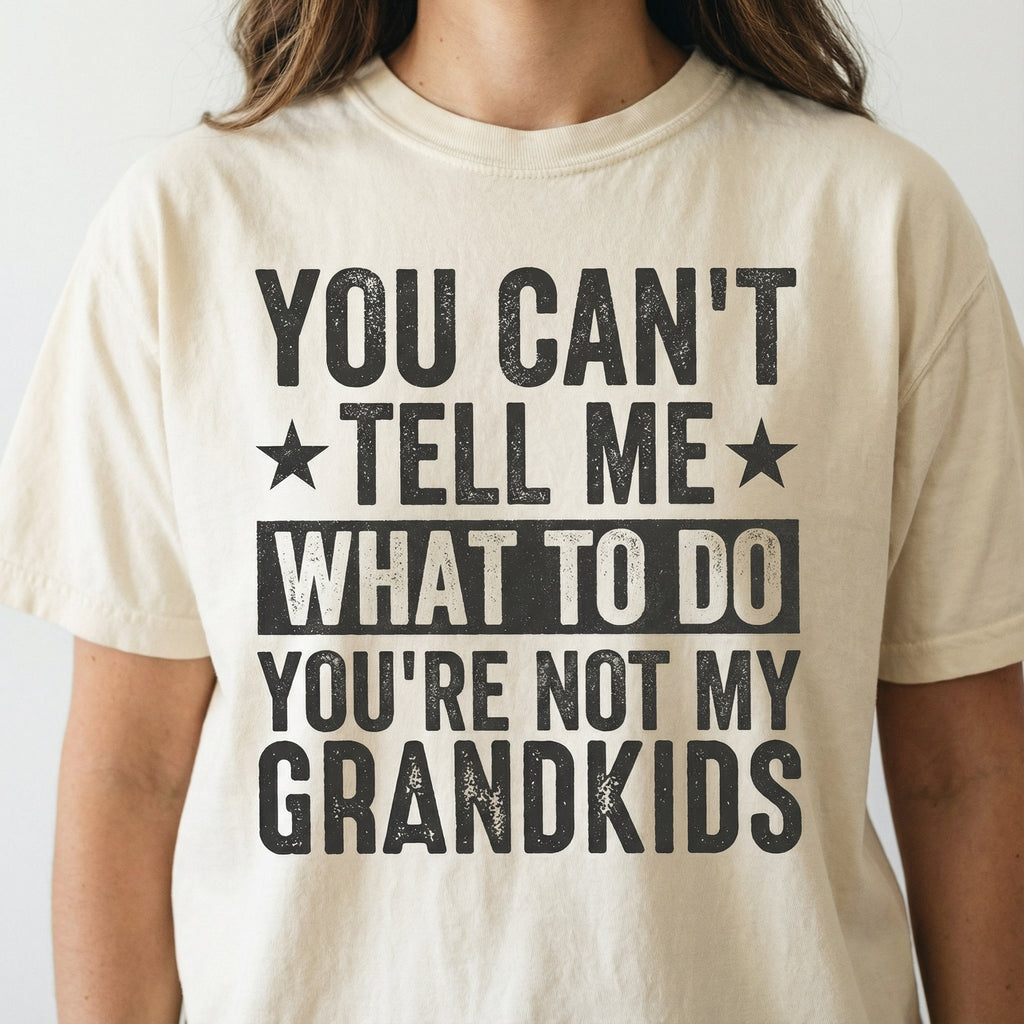 Funny Grandpa Graphic T-Shirt - You Can't Tell Me What To product image 3