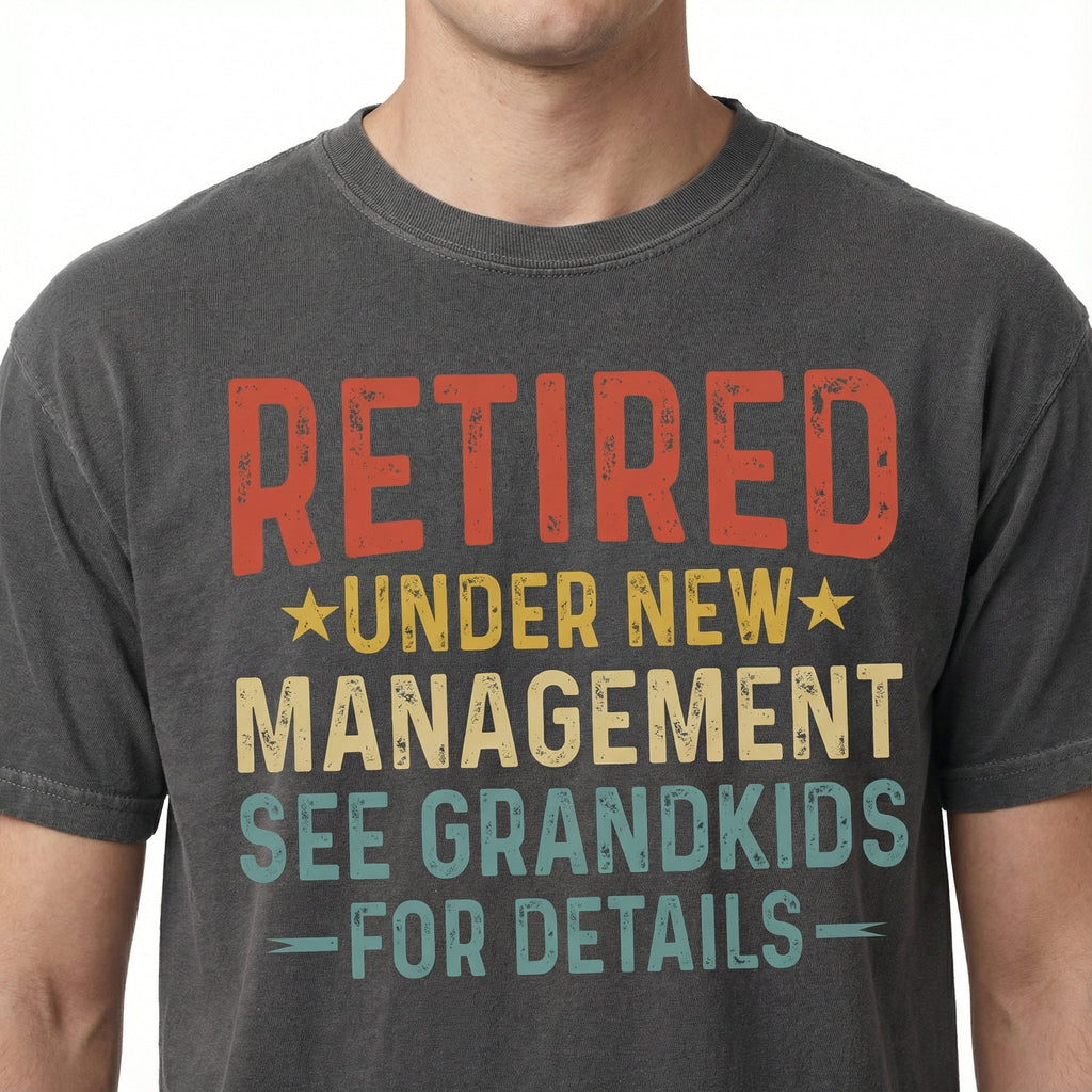 Funny Grandpa Retirement Graphic T-Shirt - Under New product image 3