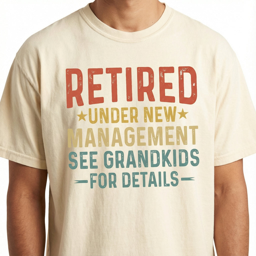 Funny Grandpa Retirement Graphic T-Shirt - Under New product image 4