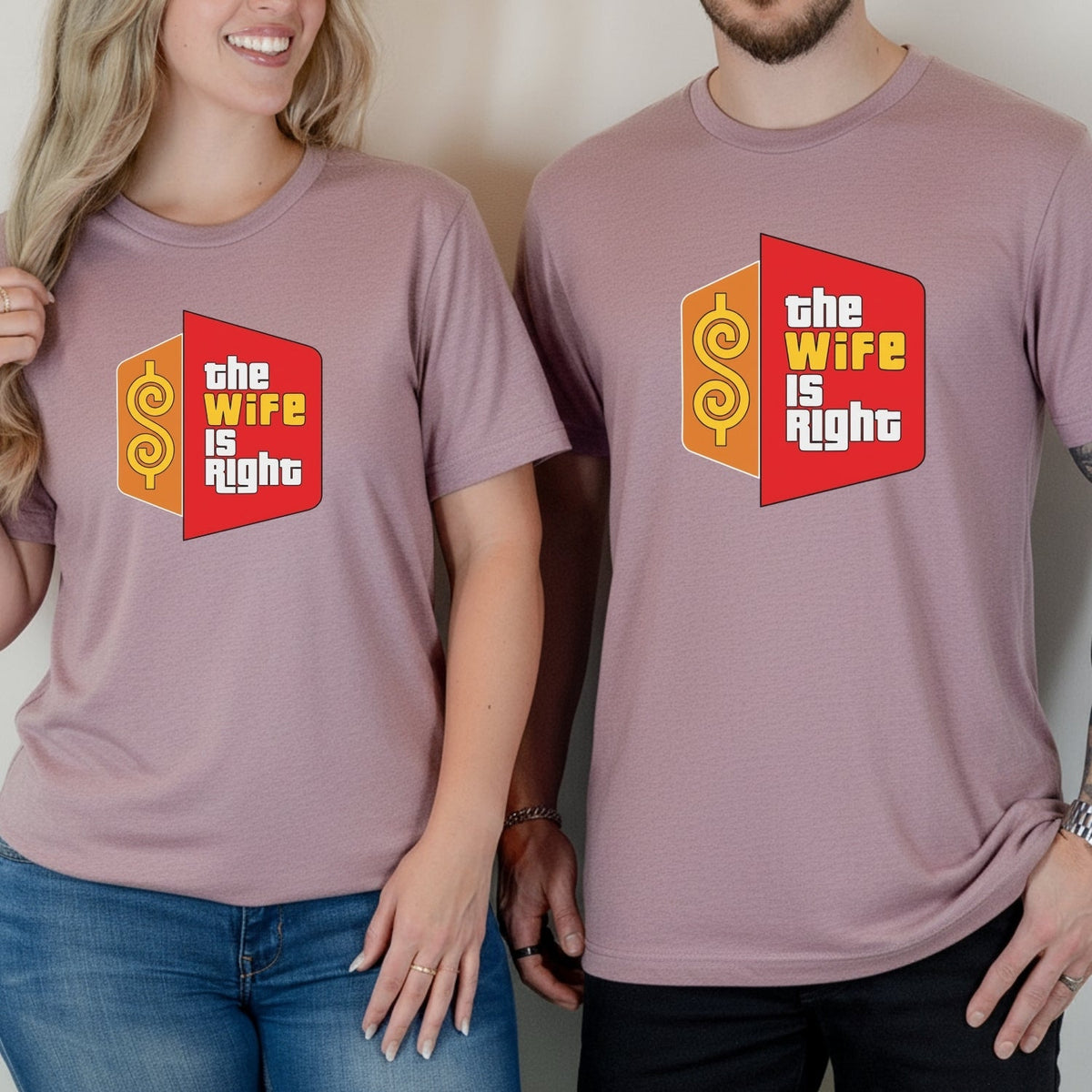 Funny The Wife Is Right Humor Matching T-Shirt For Couples product image 11