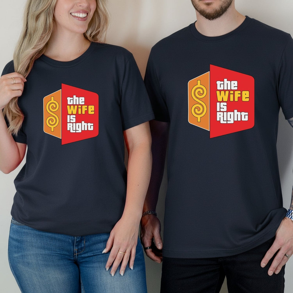 Funny The Wife Is Right Humor Matching T-Shirt For Couples product image 10