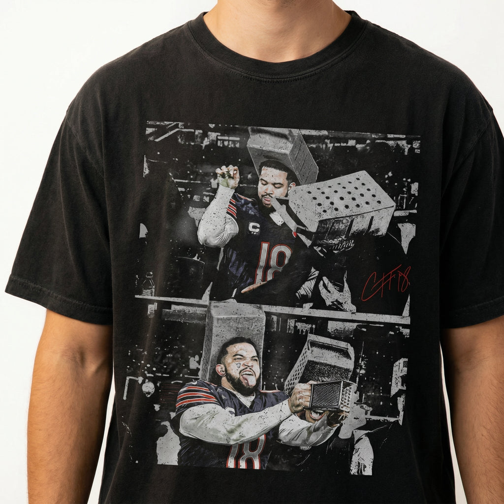 Funny Caleb Football Cheese Shredding T-Shirt – Sports product image 2