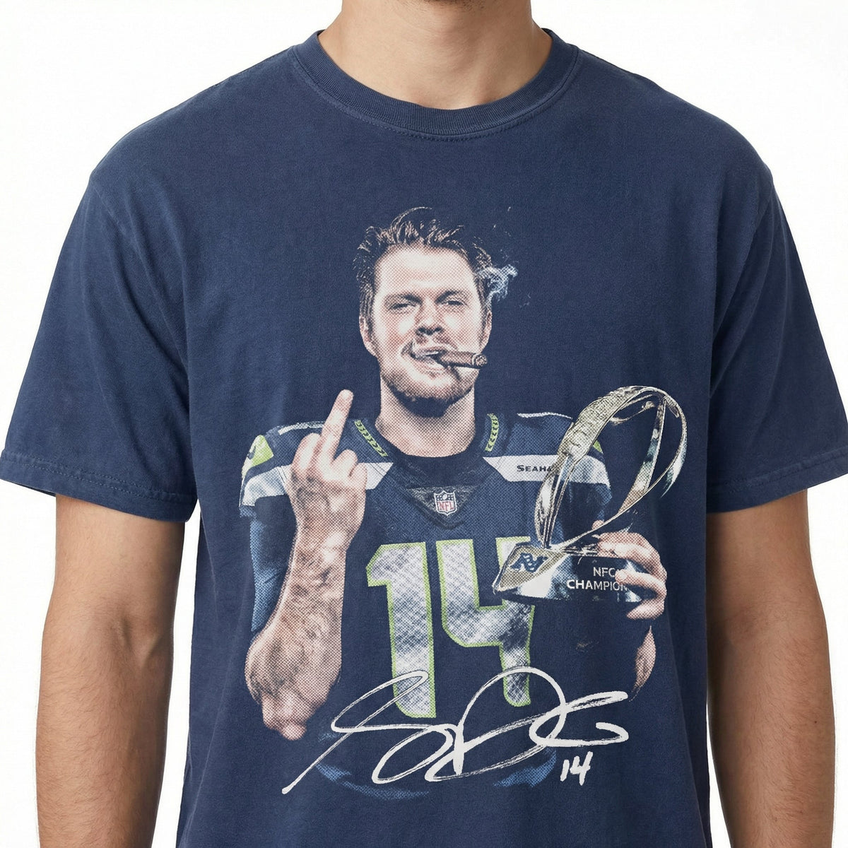 Funny Darnold Savage Football Fan Graphic T-Shirt – Retro product image 5