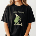 Funny Frog Dental Crew Shirt – Off to Fix Teeth Graphic Tee product image 1