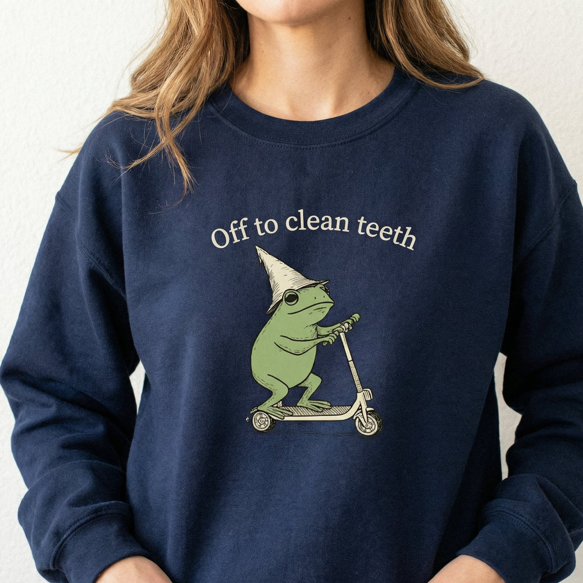 Funny Frog Dental Hygienist Shirt – Off to Clean Teeth product image 3