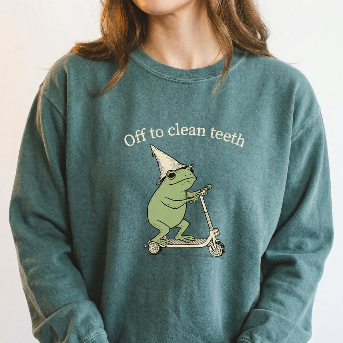 Funny Frog Dental Hygienist Shirt – Off to Clean Teeth product image 4