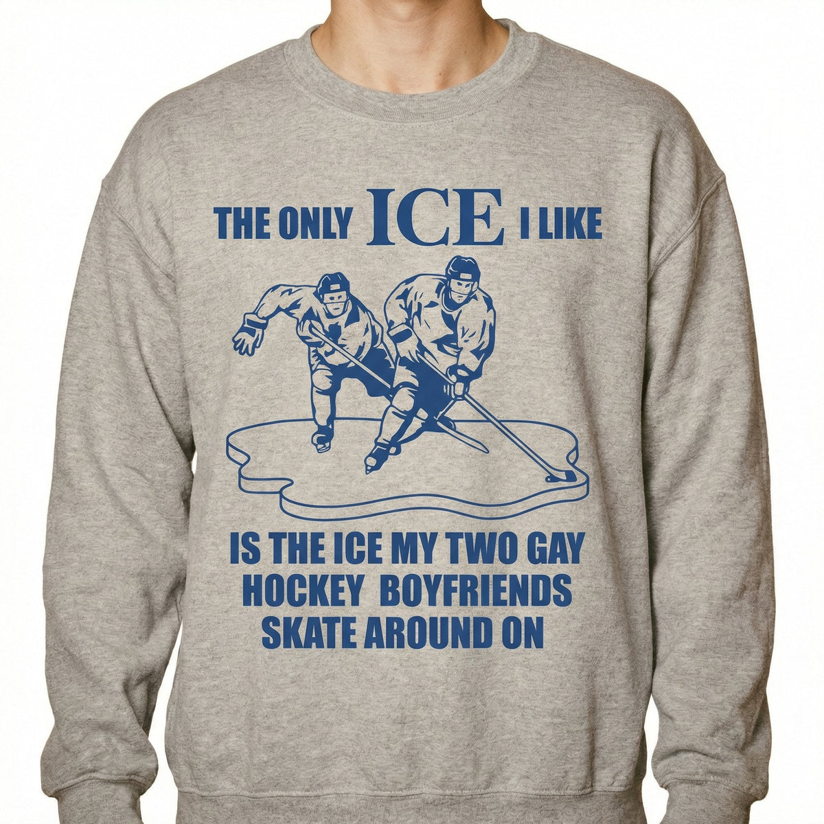 Funny Hockey Romance T-Shirt – The Only Ice I Like Is product image 6