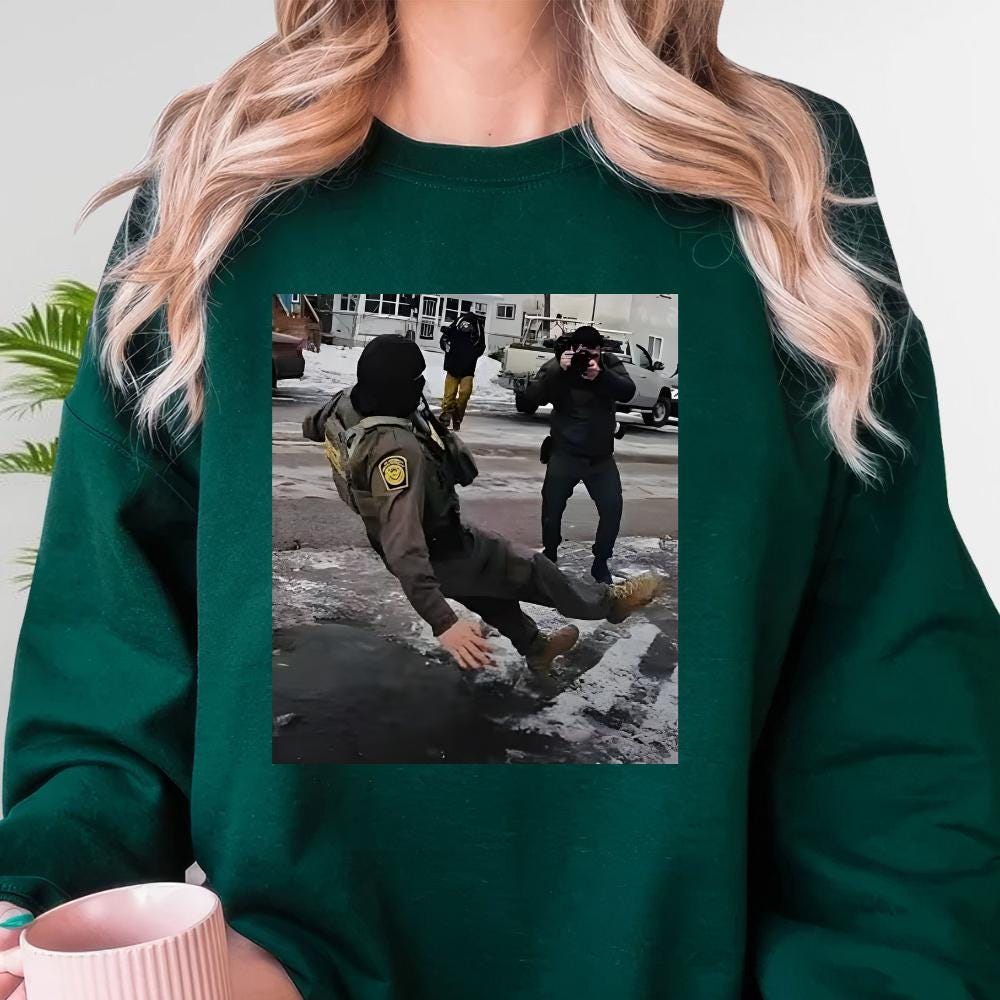 Funny Ice Slipping on Shirt – Minneapolis Winter Humor product image 6
