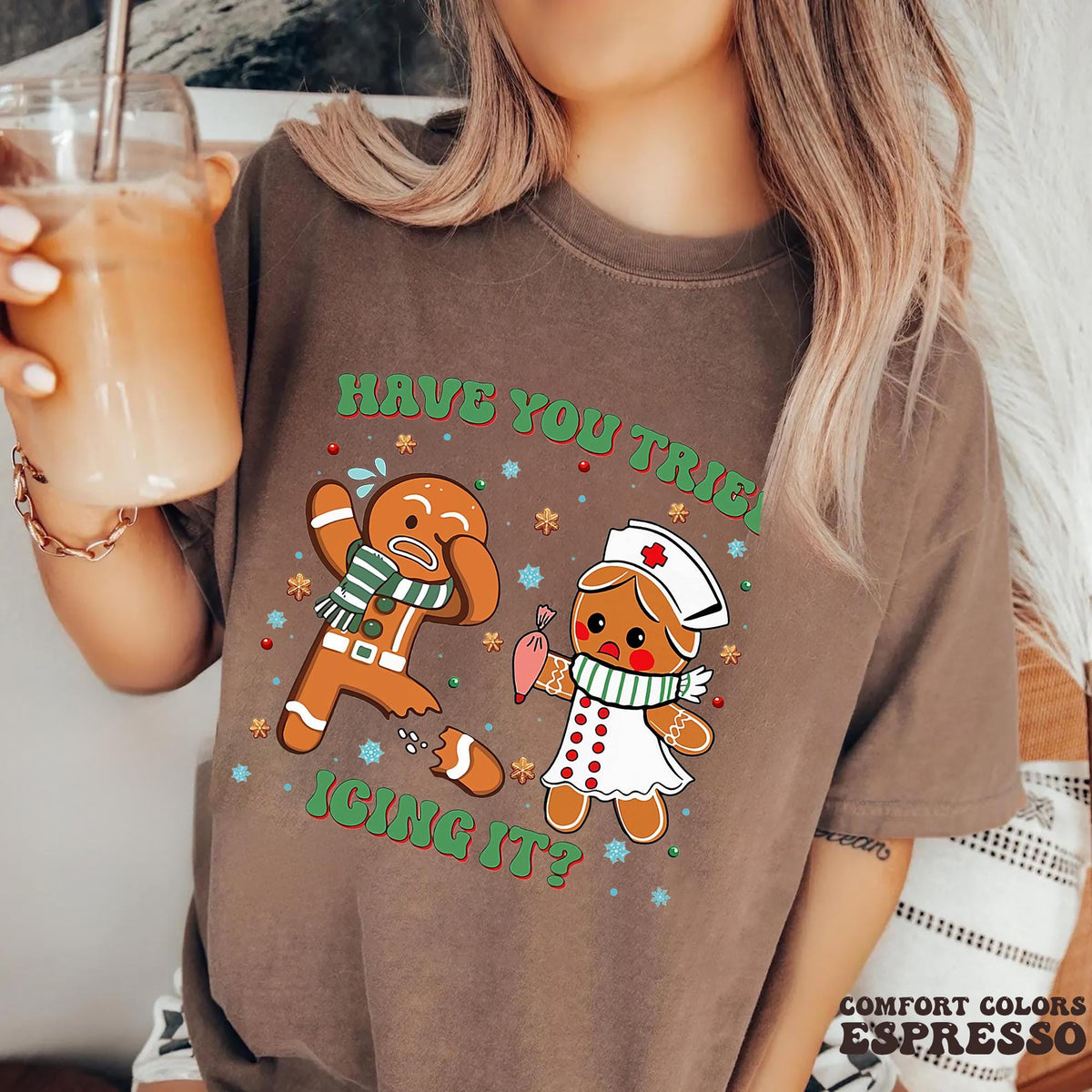 Funny Nurse Christmas Shirt – Have You Tried Icing It Tee – product image 2