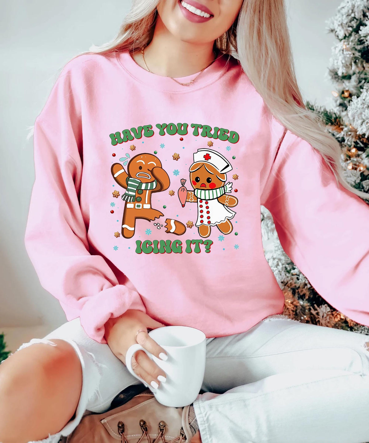 Funny Nurse Christmas Shirt – Have You Tried Icing It Tee – product image 5