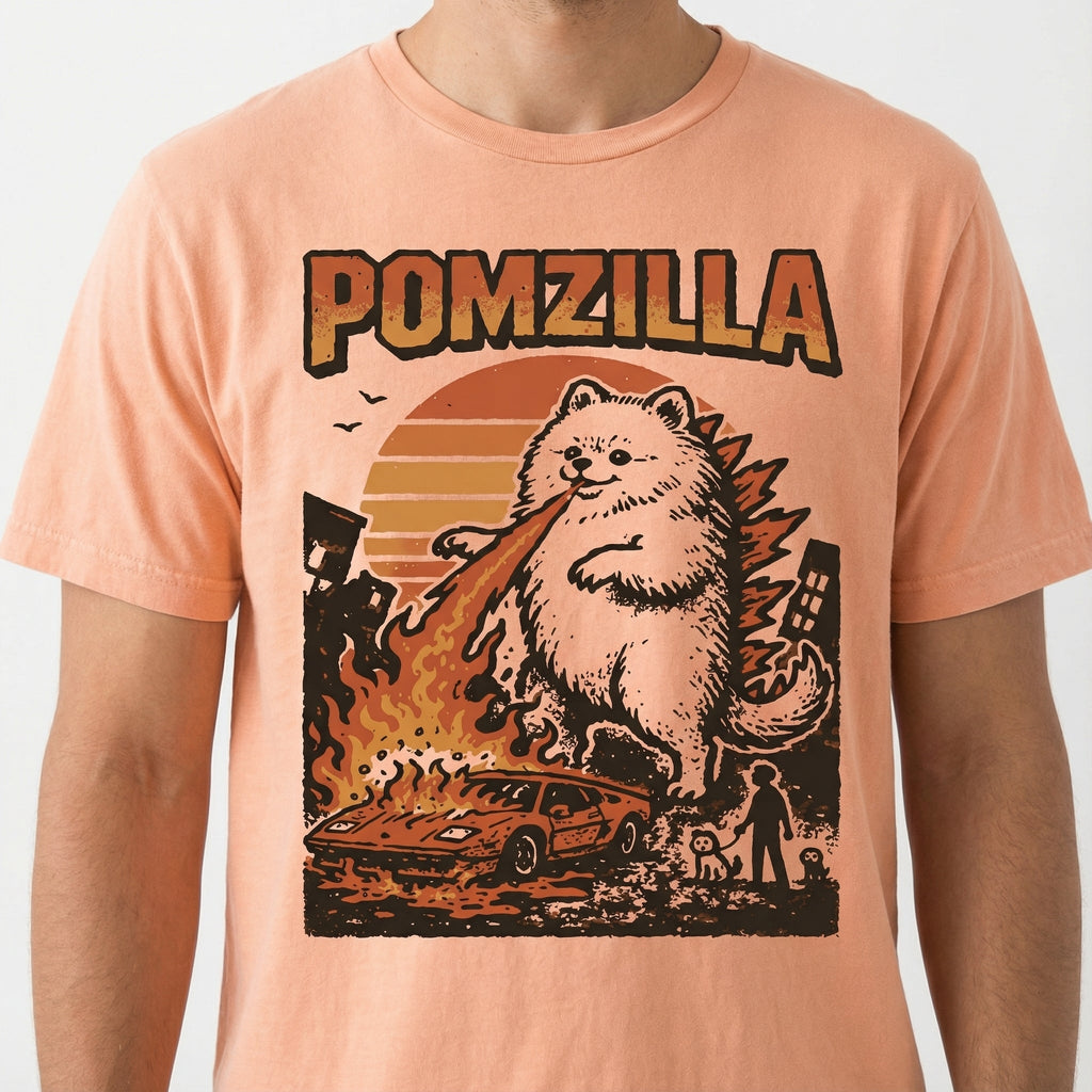 Funny Pomeranian Monster T-Shirt – Vintage Comic product image 3