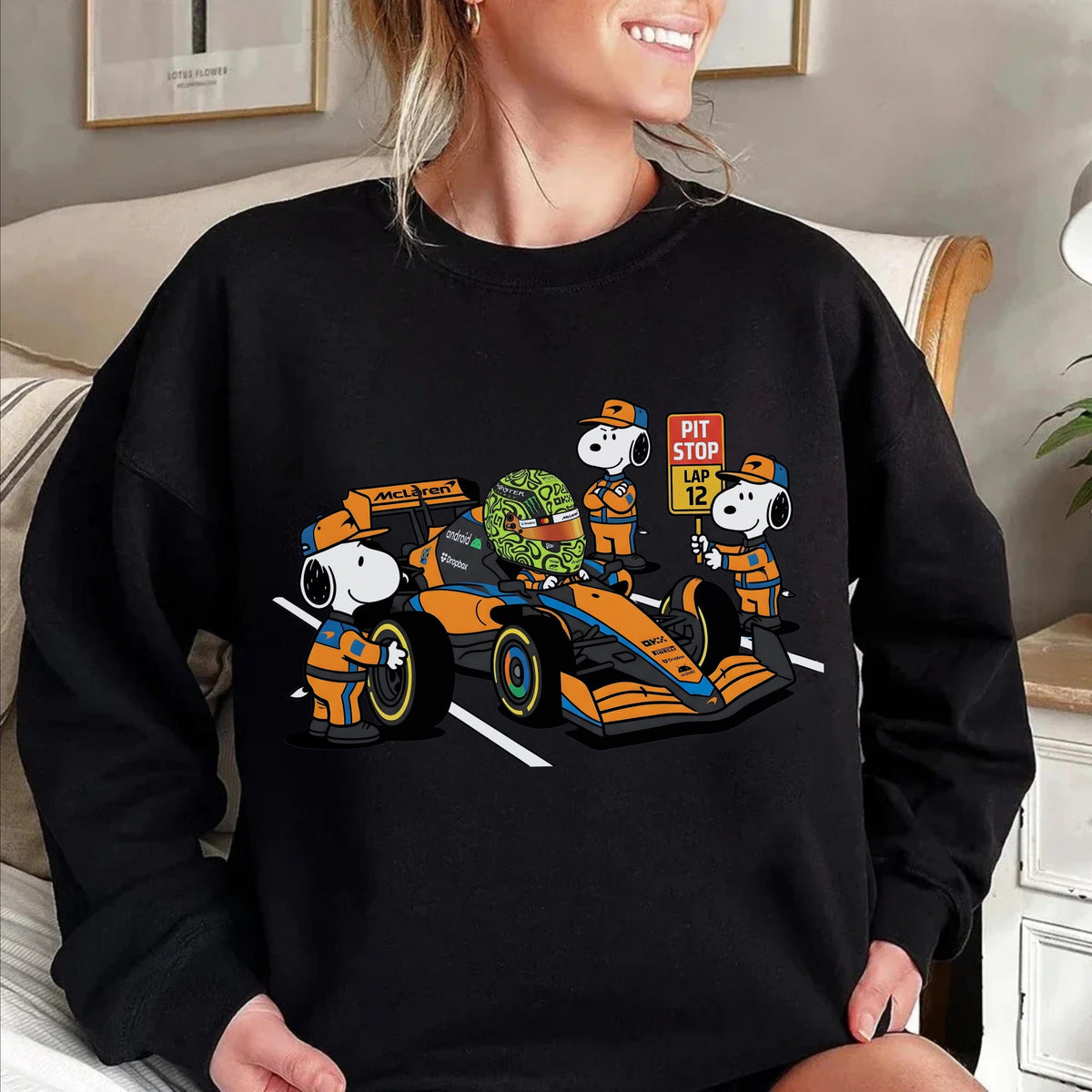 Funny Racing Pit Crew Graphic T-Shirt – Cartoon Motorsport product image 5