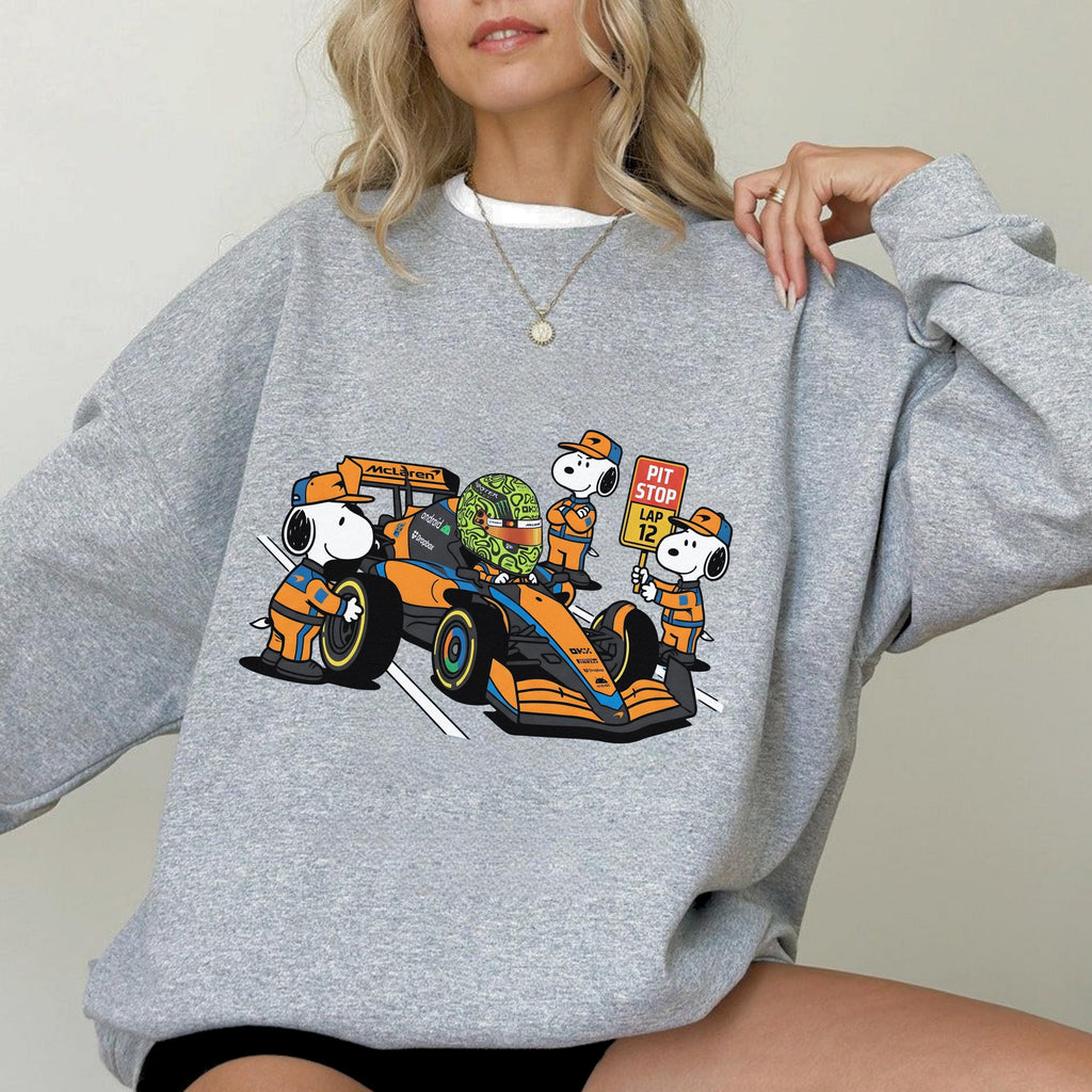 Funny Racing Pit Crew Graphic T-Shirt – Cartoon Motorsport product image 7