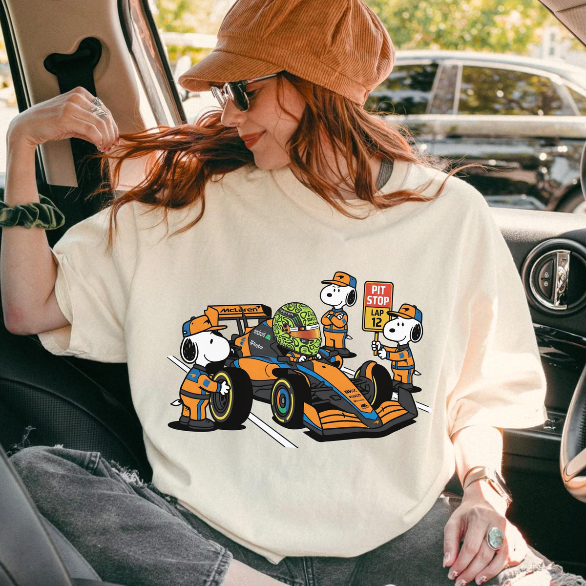 Funny Racing Pit Crew Graphic T-Shirt – Cartoon Motorsport product image 8