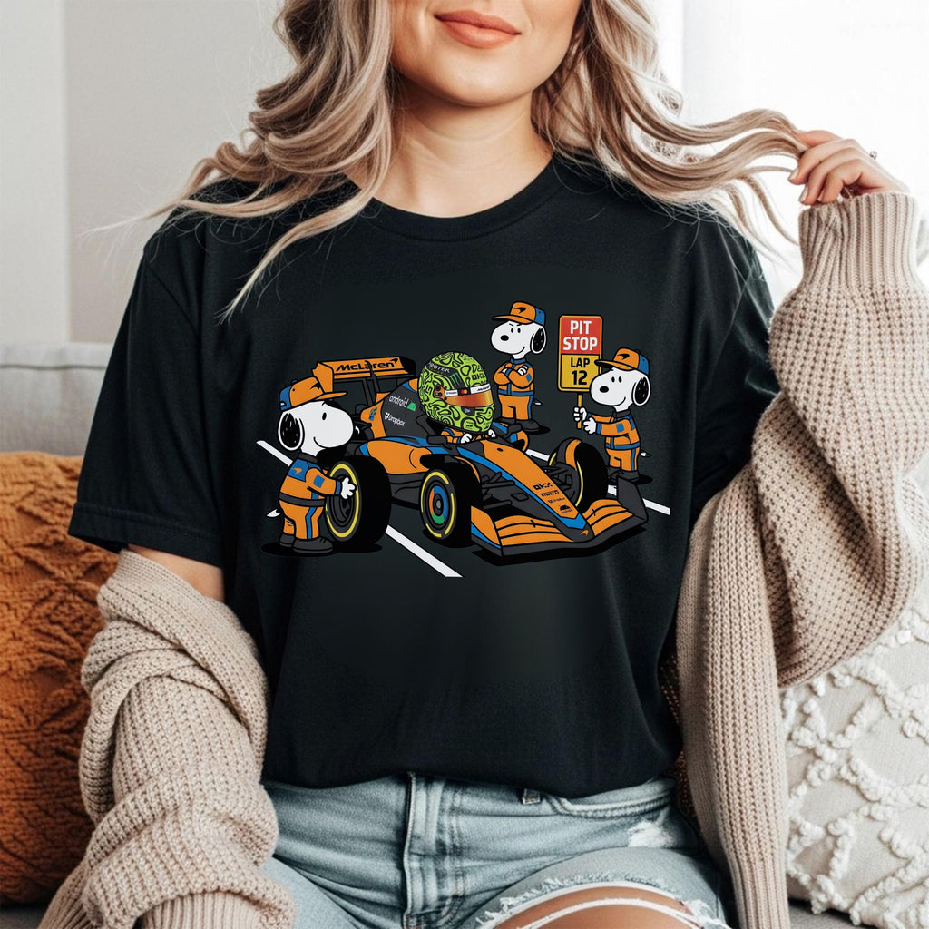Funny Racing Pit Crew Graphic T-Shirt – Cartoon Motorsport product image 10