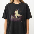 Funny Smoking Cat Meme T-Shirt – Cool Kitty Graphic Tee – product image 1