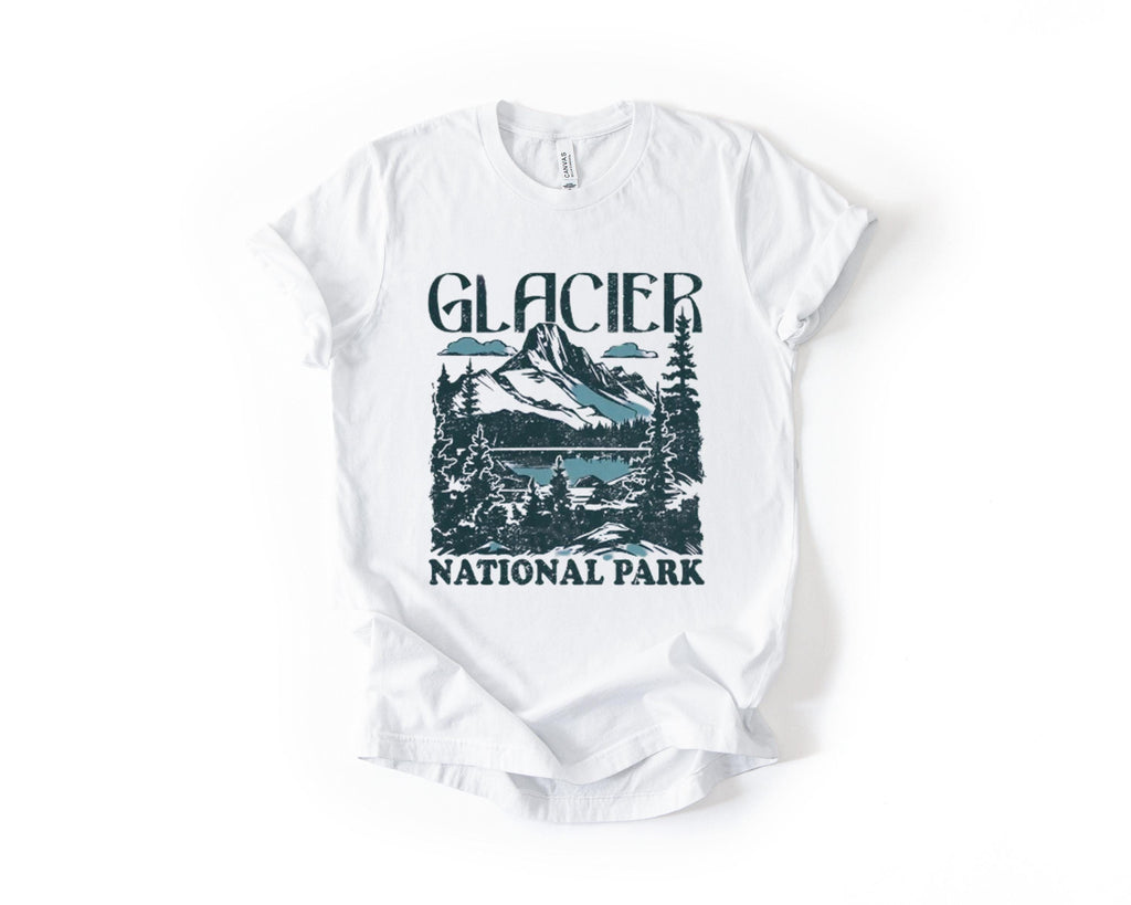 Glacier Mountain Landscape T-Shirt – Nature Travel Graphic product image 5
