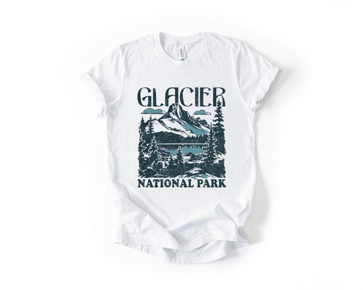 Glacier Mountain Landscape T-Shirt – Nature Travel Graphic product image 5