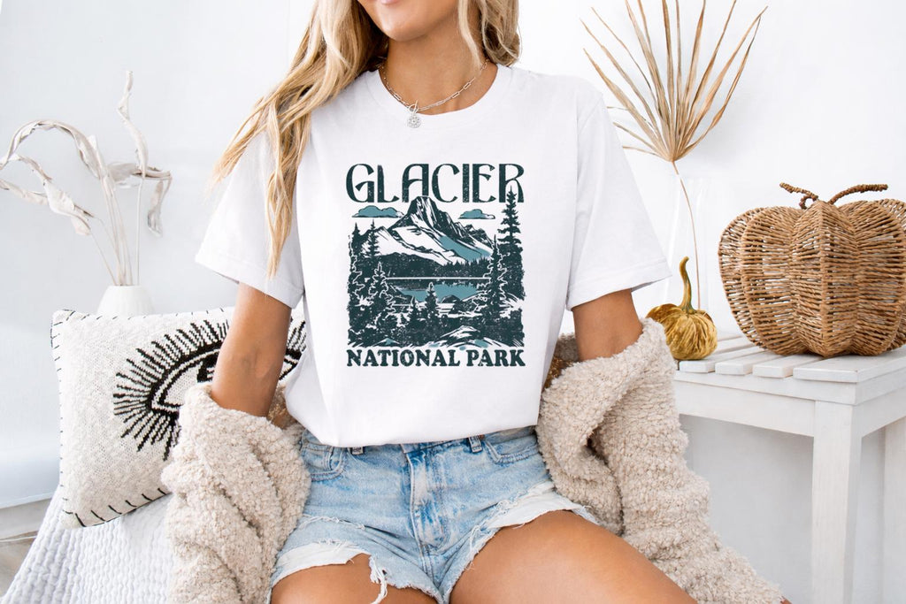 Glacier Mountain Landscape T-Shirt – Nature Travel Graphic product image 3