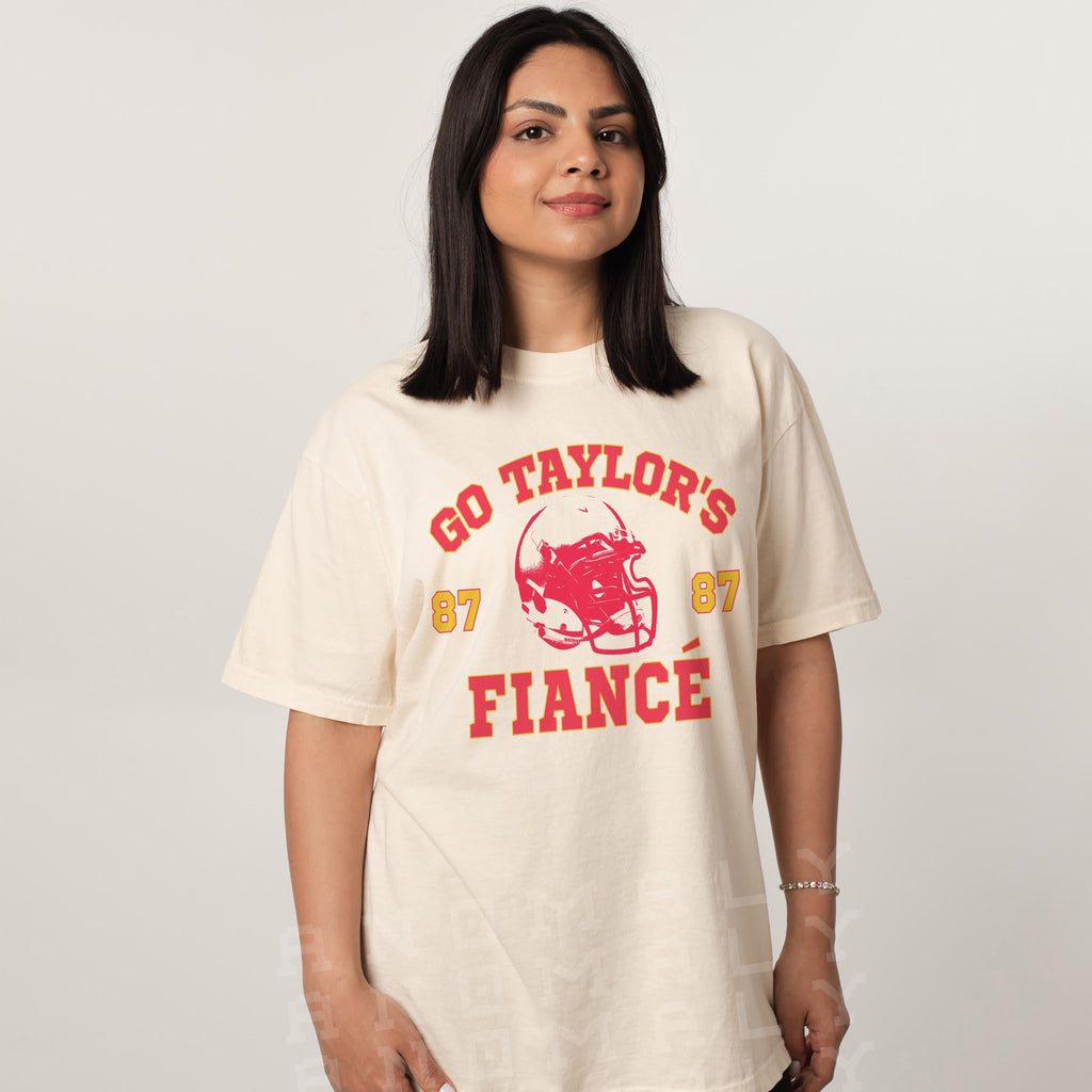 Go Taylor’s Fiancé T-Shirt – Funny KC Football Fan Tee product image 4