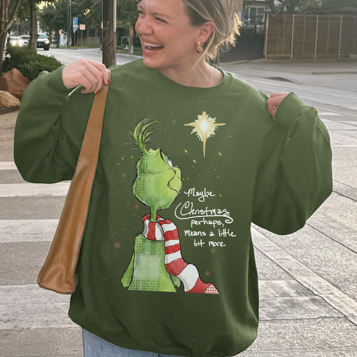 Grinch Christmas Sweatshirt – Funny Shirt – Grinchmas Tee – product image 1